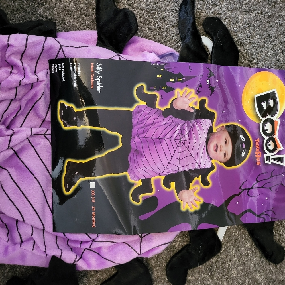 BOO TOYS R US NWT SPIDER COSTUME. 18 TO 24 MONTH NWT 🏷 - Picture 7 of 9